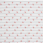 Cherry Stripes Navy Cotton Knit - Ribes y Casals