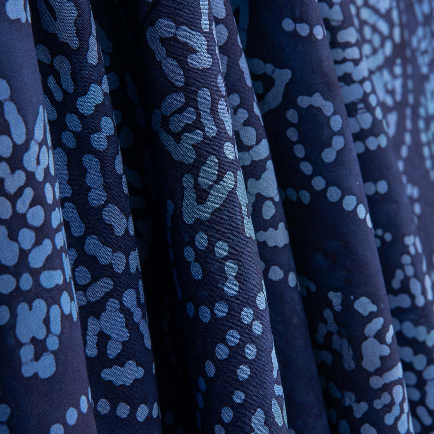 Blue Batik Cotton Knit - Ribes y Casals