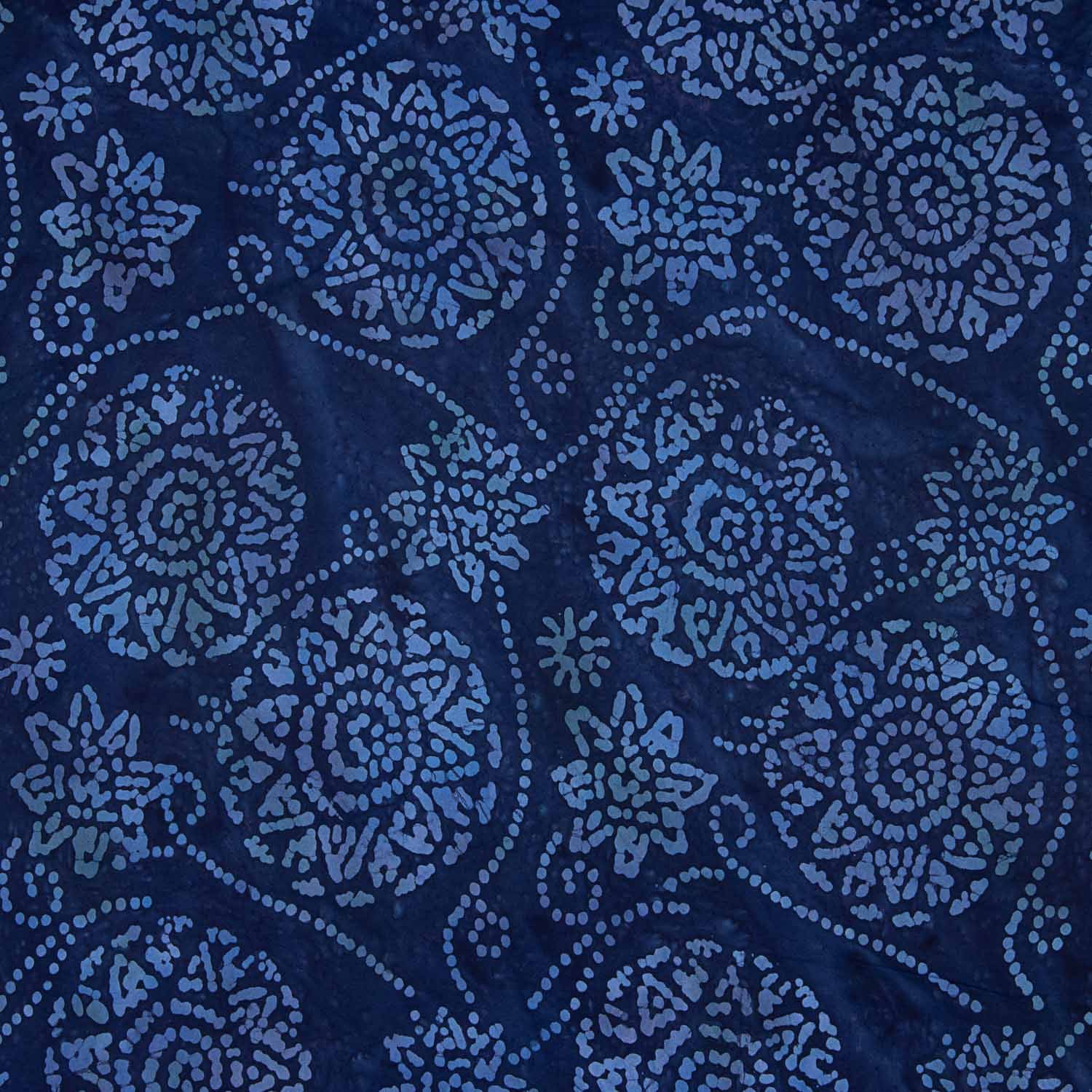 Blue Batik Cotton Knit - Ribes y Casals
