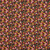 Floral Print Viscose Boheme Noir - Ribes y Casals