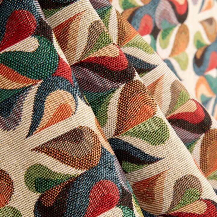 Multicoloured Retro Mosaic Tapestry - Ribes y Casals