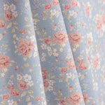 Nuria Blue Printed Percale - Ribes y Casals