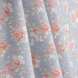 Nuria Blue Printed Percale - Ribes y Casals