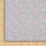Nuria Blue Printed Percale - Ribes y Casals