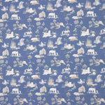 Silke Blue Printed Percale - Ribes y Casals