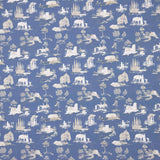 Silke Blue Printed Percale - Ribes y Casals