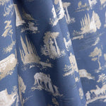 Silke Blue Printed Percale - Ribes y Casals