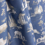 Silke Blue Printed Percale - Ribes y Casals