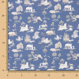 Silke Blue Printed Percale - Ribes y Casals