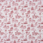 Silke Red Printed Percale - Ribes y Casals