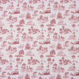 Silke Red Printed Percale - Ribes y Casals