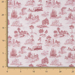 Silke Red Printed Percale - Ribes y Casals