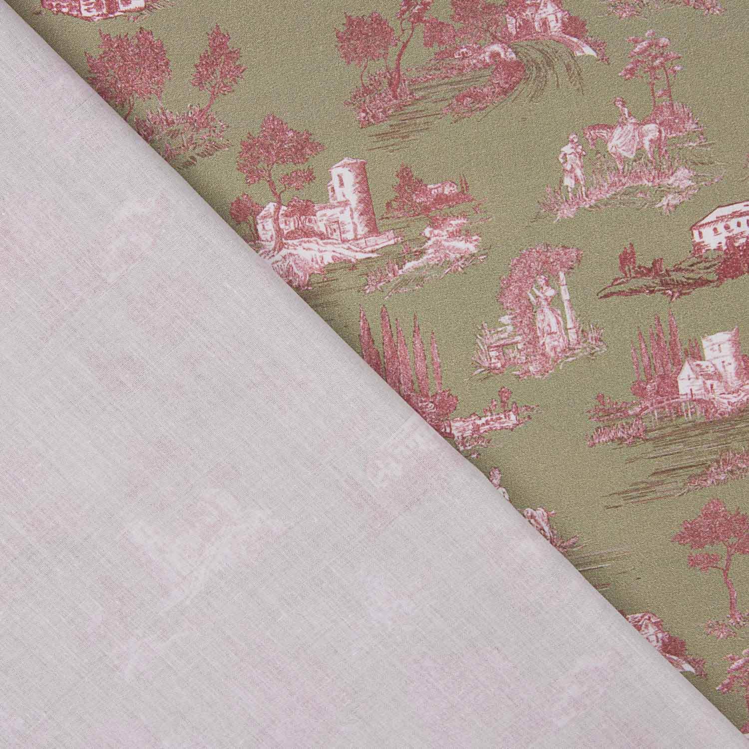 Green Silke Printed Percale - Ribes y Casals