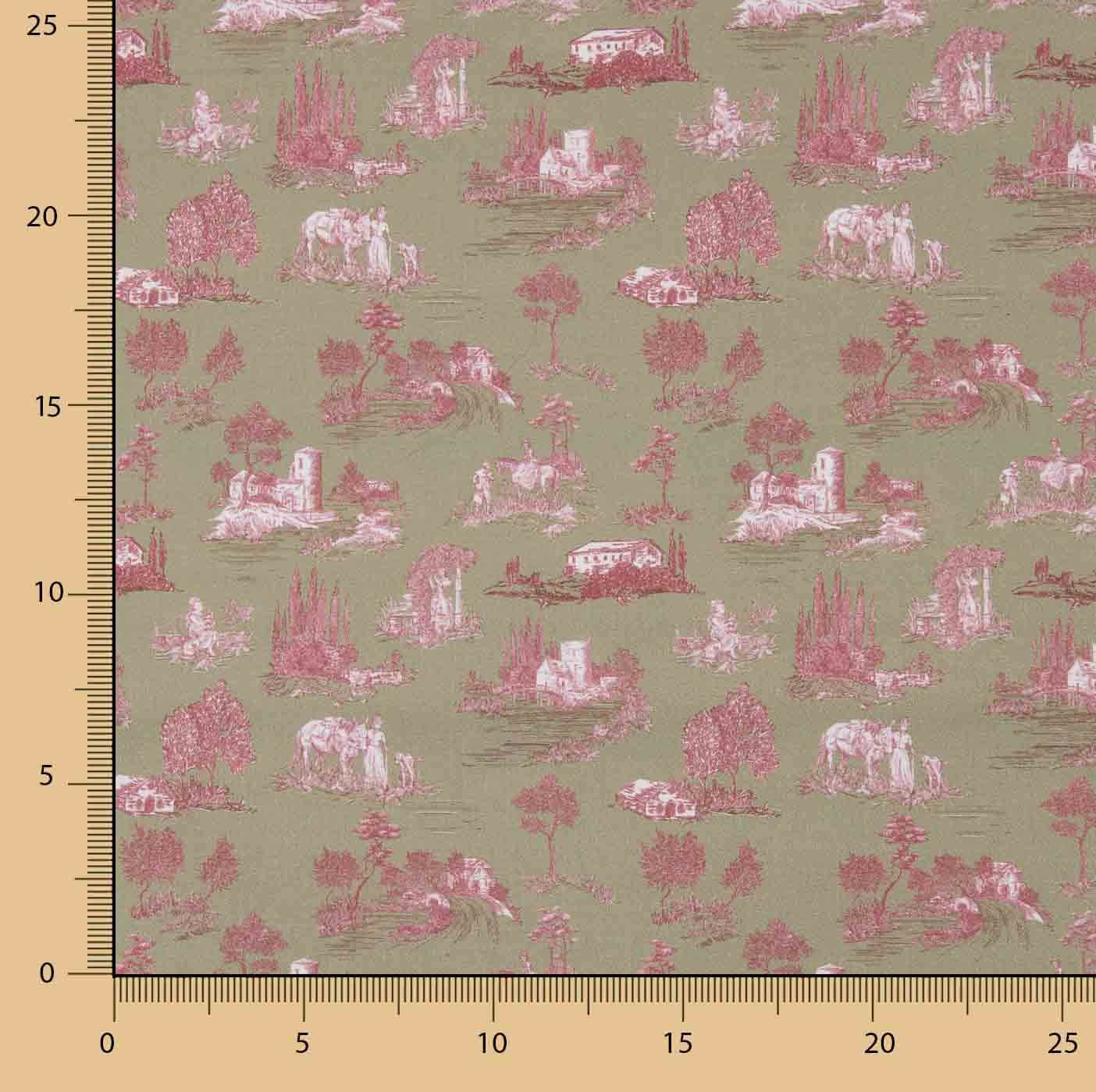 Green Silke Printed Percale - Ribes y Casals