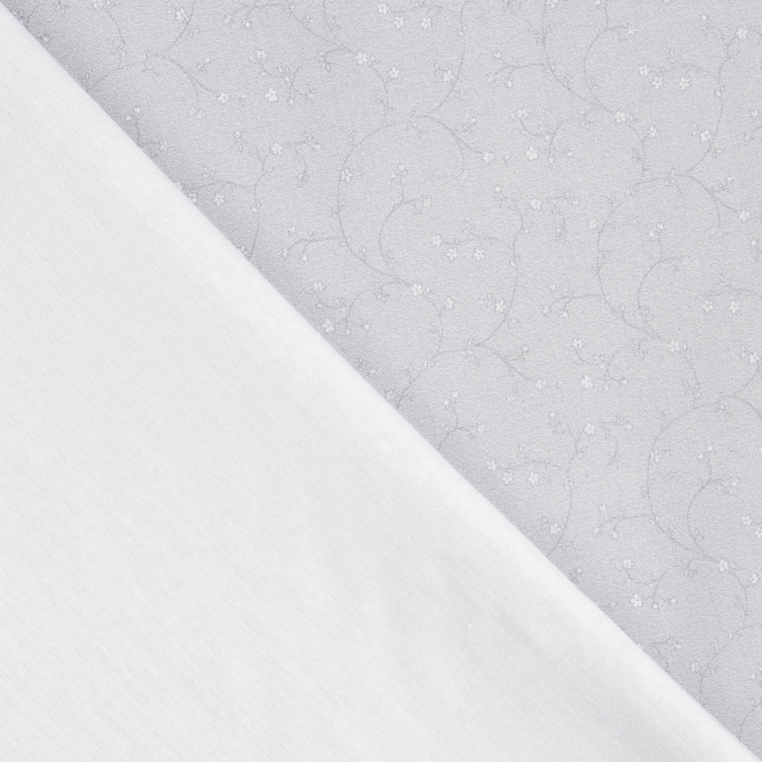 Sakura Grey Printed Percale - Ribes y Casals