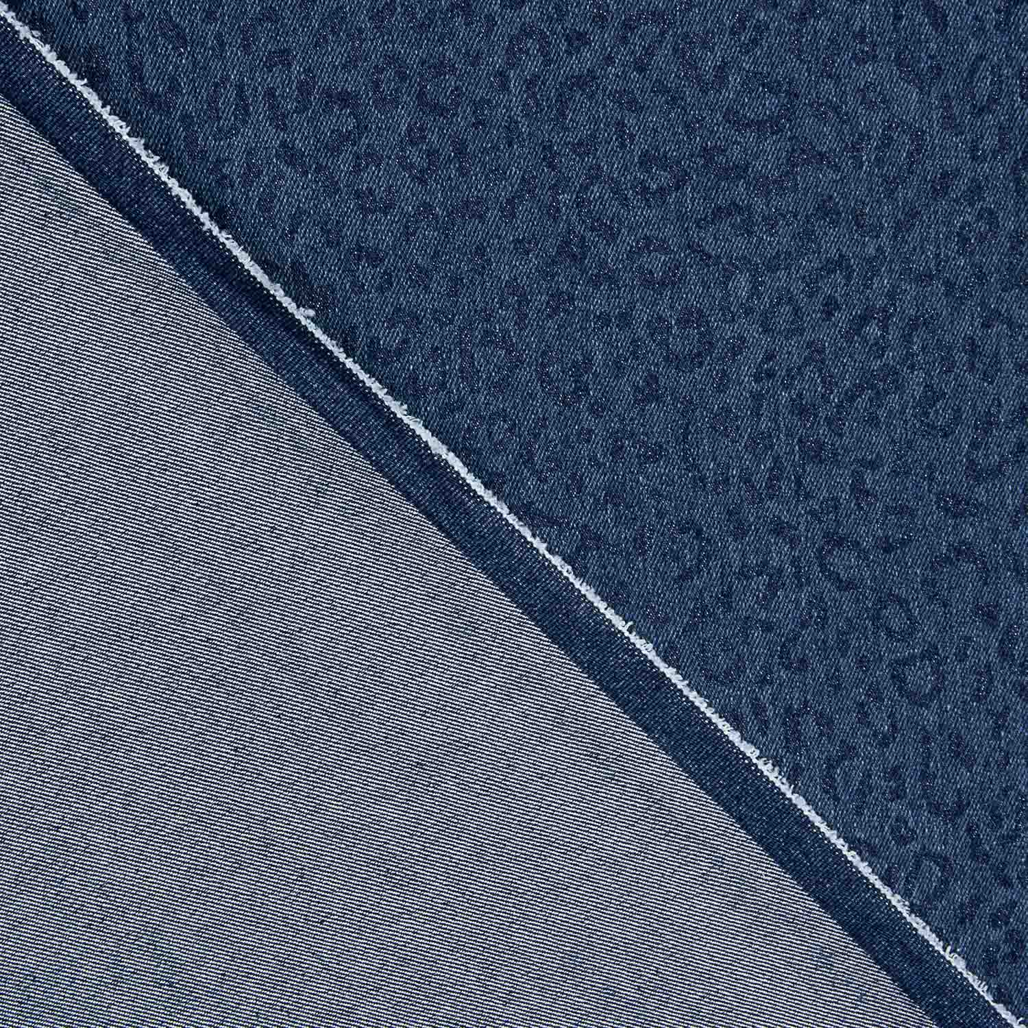 Indigo Blue Leopard Stretch Jeans - Ribes y Casals