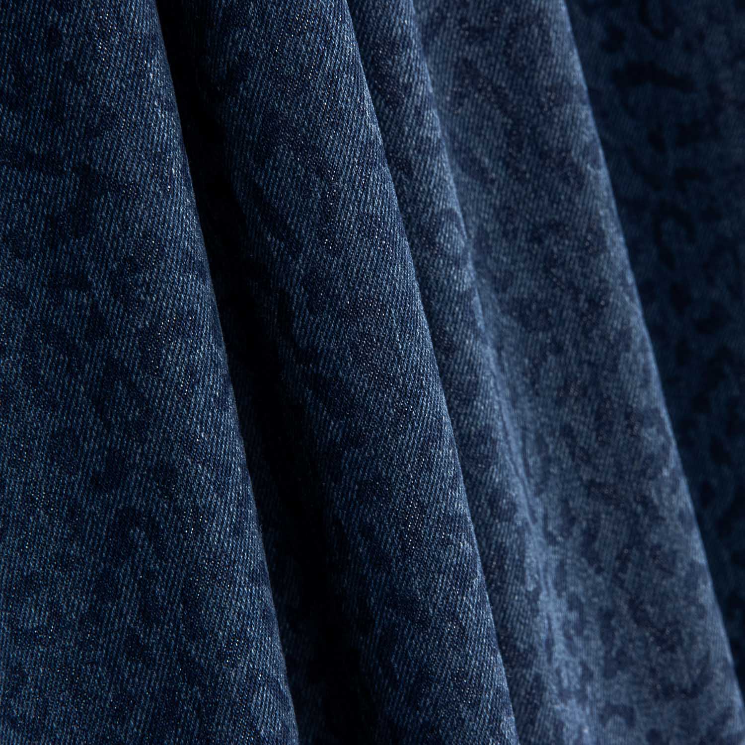 Indigo Blue Leopard Stretch Jeans - Ribes y Casals