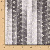 Cotton Embroidered Black Stripes - Ribes y Casals