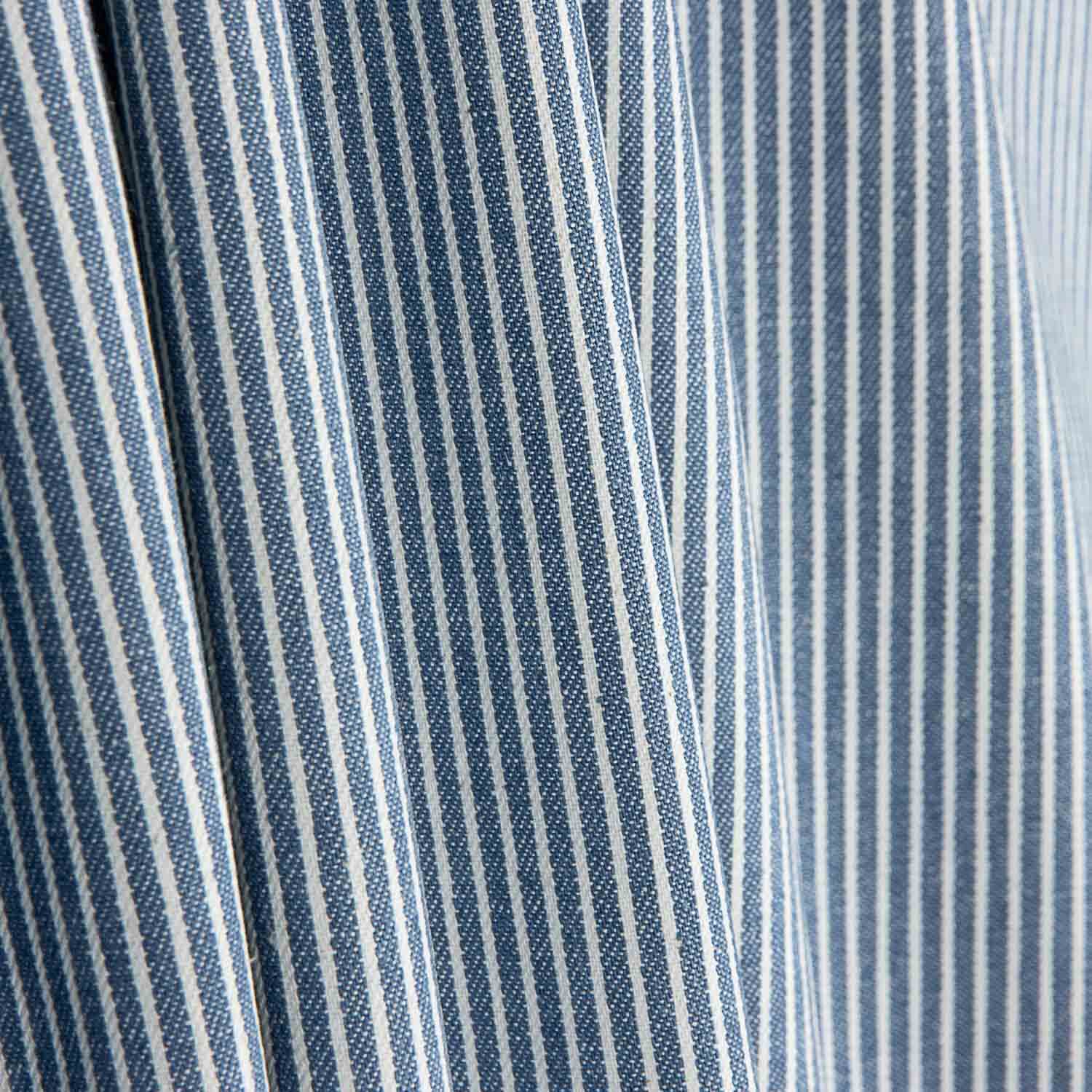 Indigo Blue and White Striped Jeans - Ribes y Casals