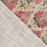Floral Cotton Canvas Orna Pink and Green - Ribes y Casals