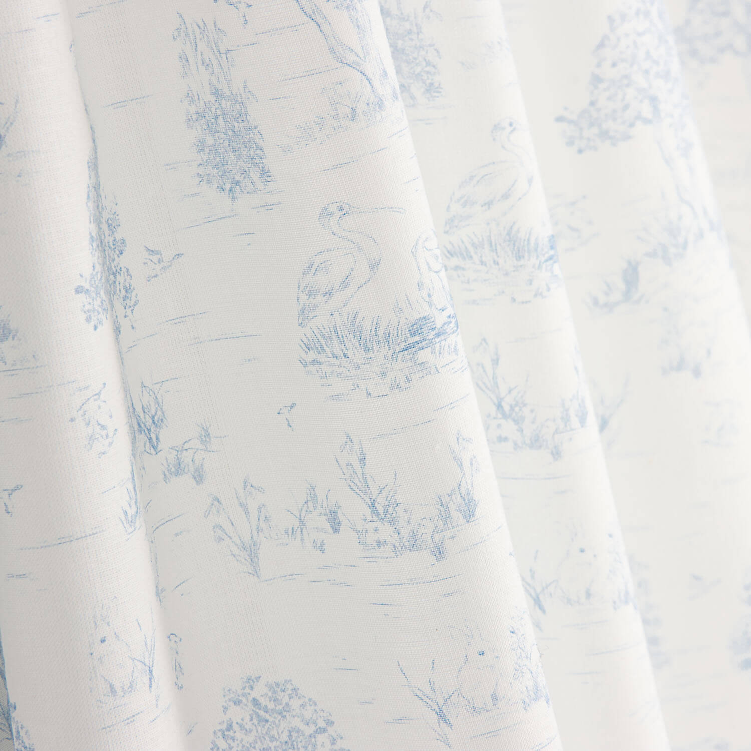 Blue Countryside Cotton Poplin - Ribes y Casals