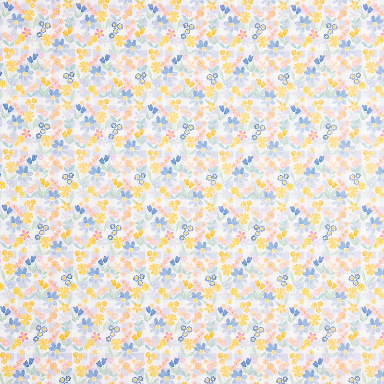Blue y Honey Garden Cotton Poplin - Ribes y Casals
