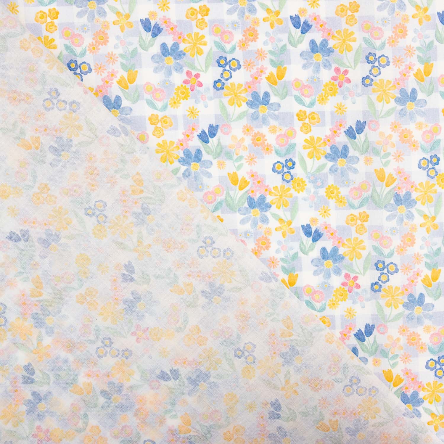 Blue y Honey Garden Cotton Poplin - Ribes y Casals