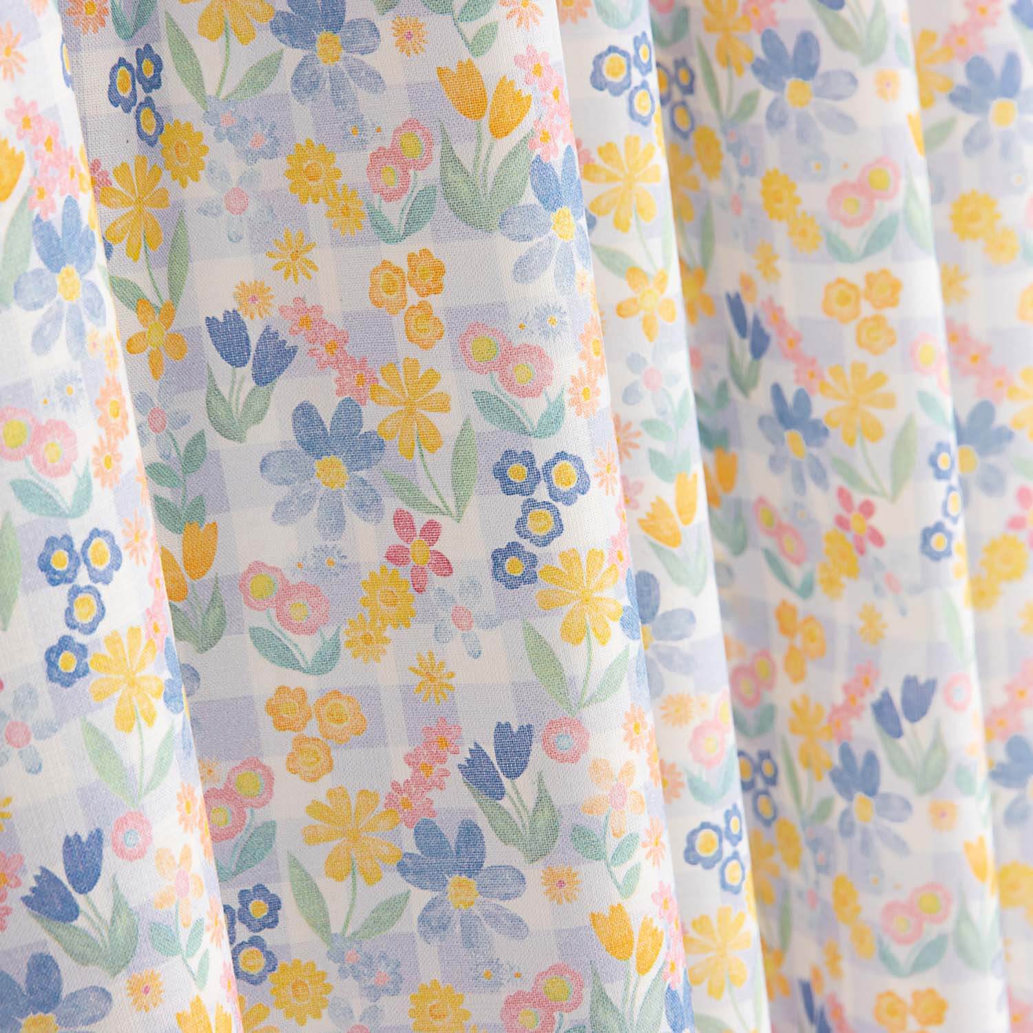 Blue y Honey Garden Cotton Poplin - Ribes y Casals