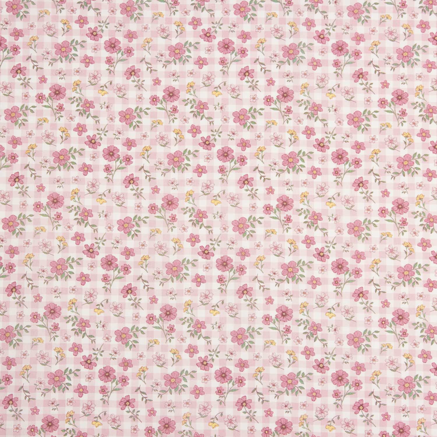Pink Cottage Meadow Cotton Poplin - Ribes y Casals