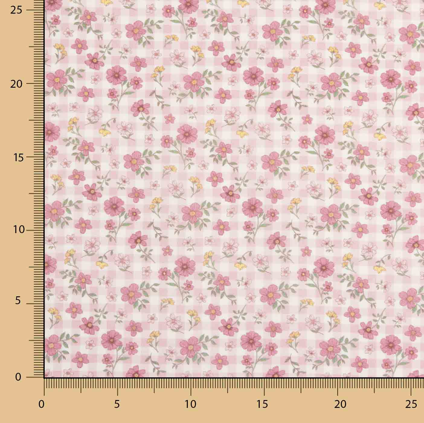 Pink Cottage Meadow Cotton Poplin - Ribes y Casals