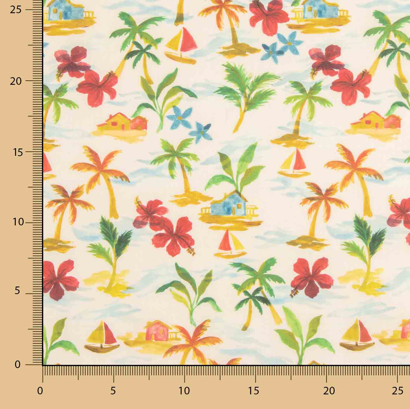 Aloha Paradise Sun Cotton Poplin - Ribes y Casals