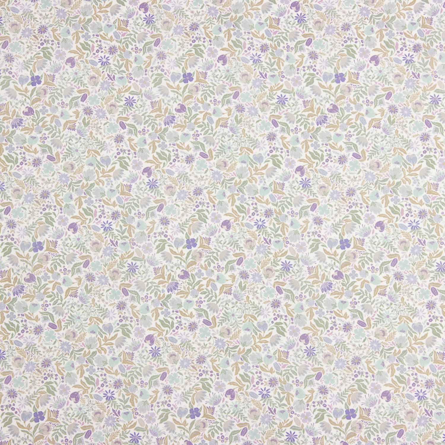 Vintage Lavender Garden Cotton Poplin - Ribes y Casals