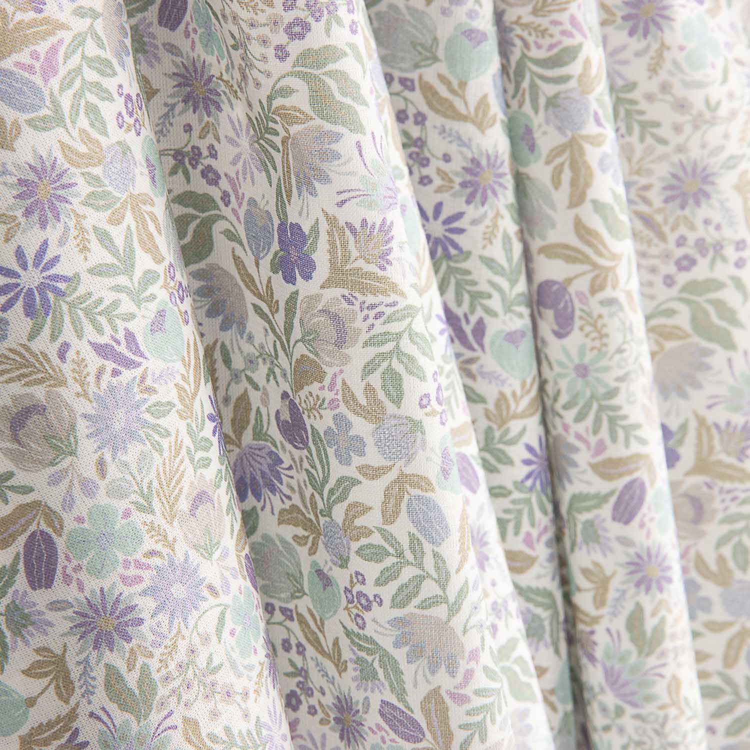 Vintage Lavender Garden Cotton Poplin - Ribes y Casals