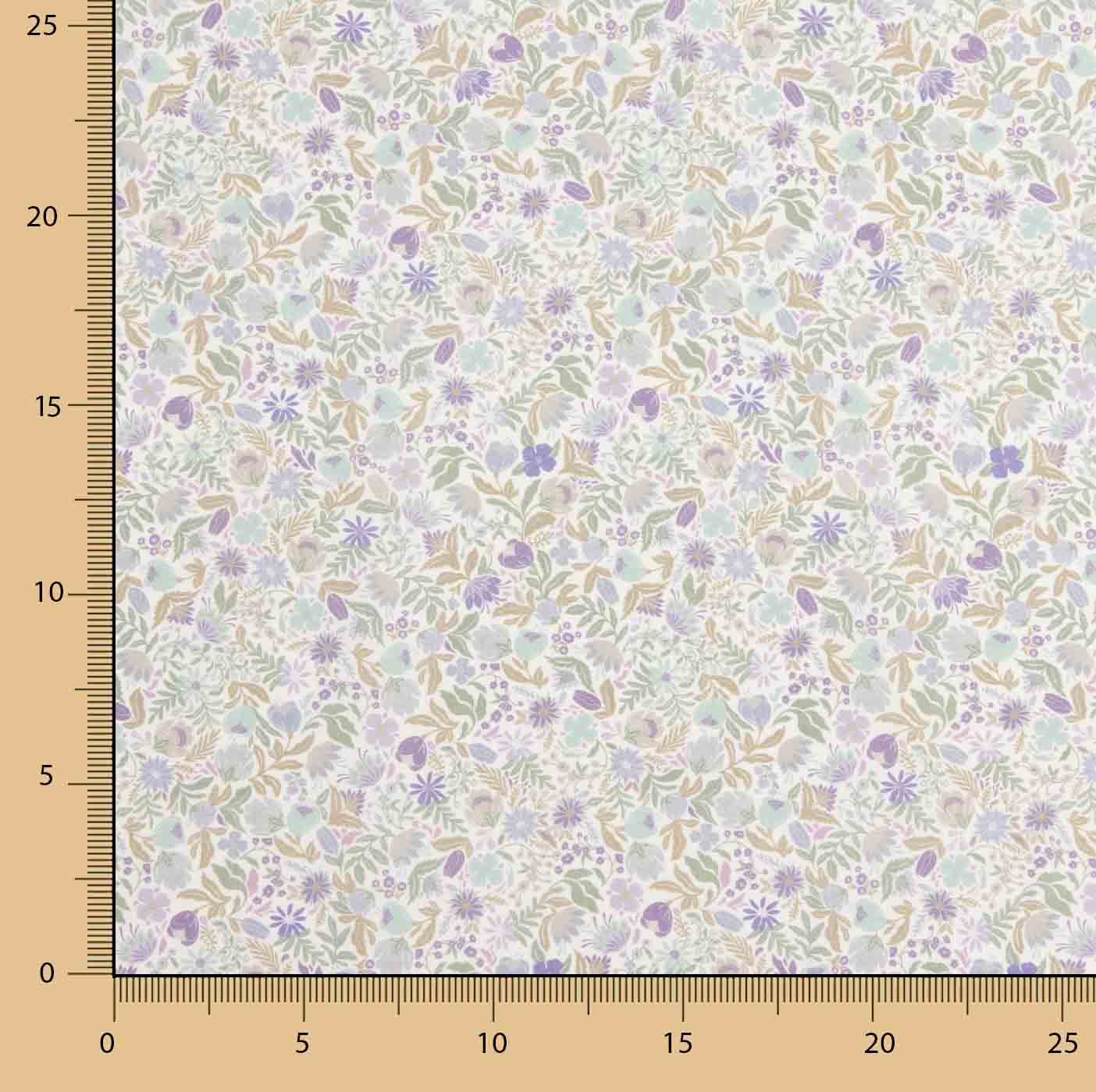 Vintage Lavender Garden Cotton Poplin - Ribes y Casals