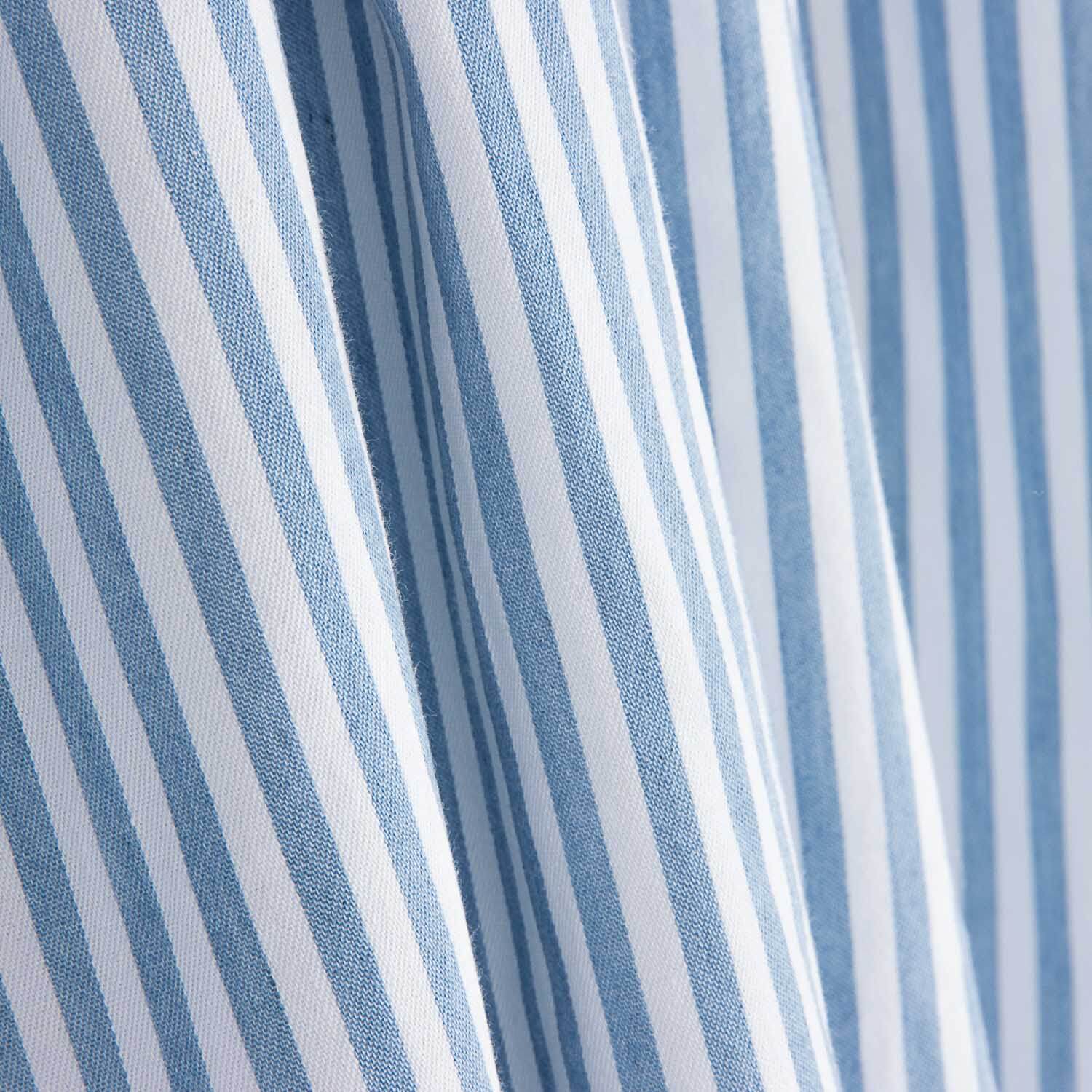 Fine Twill Cotton Light Blue Stripes - Ribes y Casals