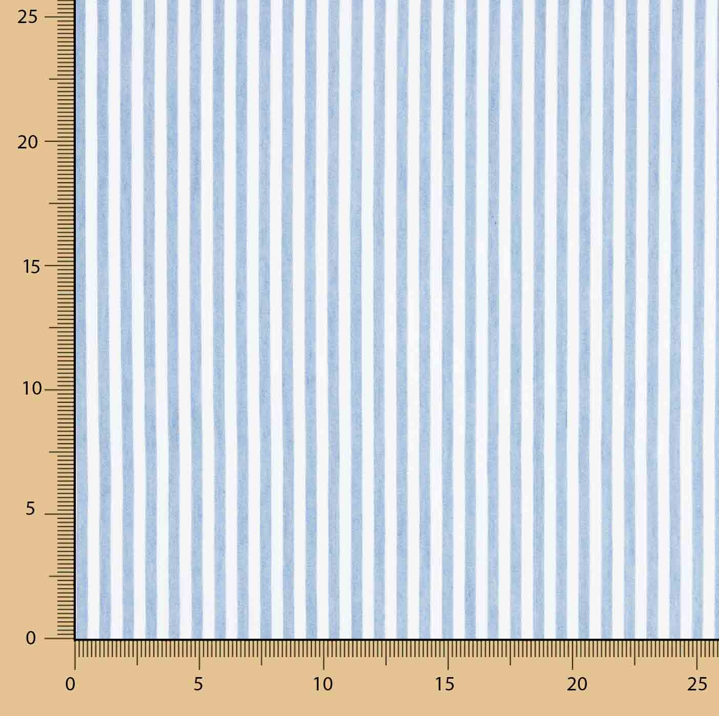 Fine Twill Cotton Light Blue Stripes - Ribes y Casals
