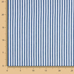 Fine Twill Cotton Navy Blue Stripes - Ribes y Casals