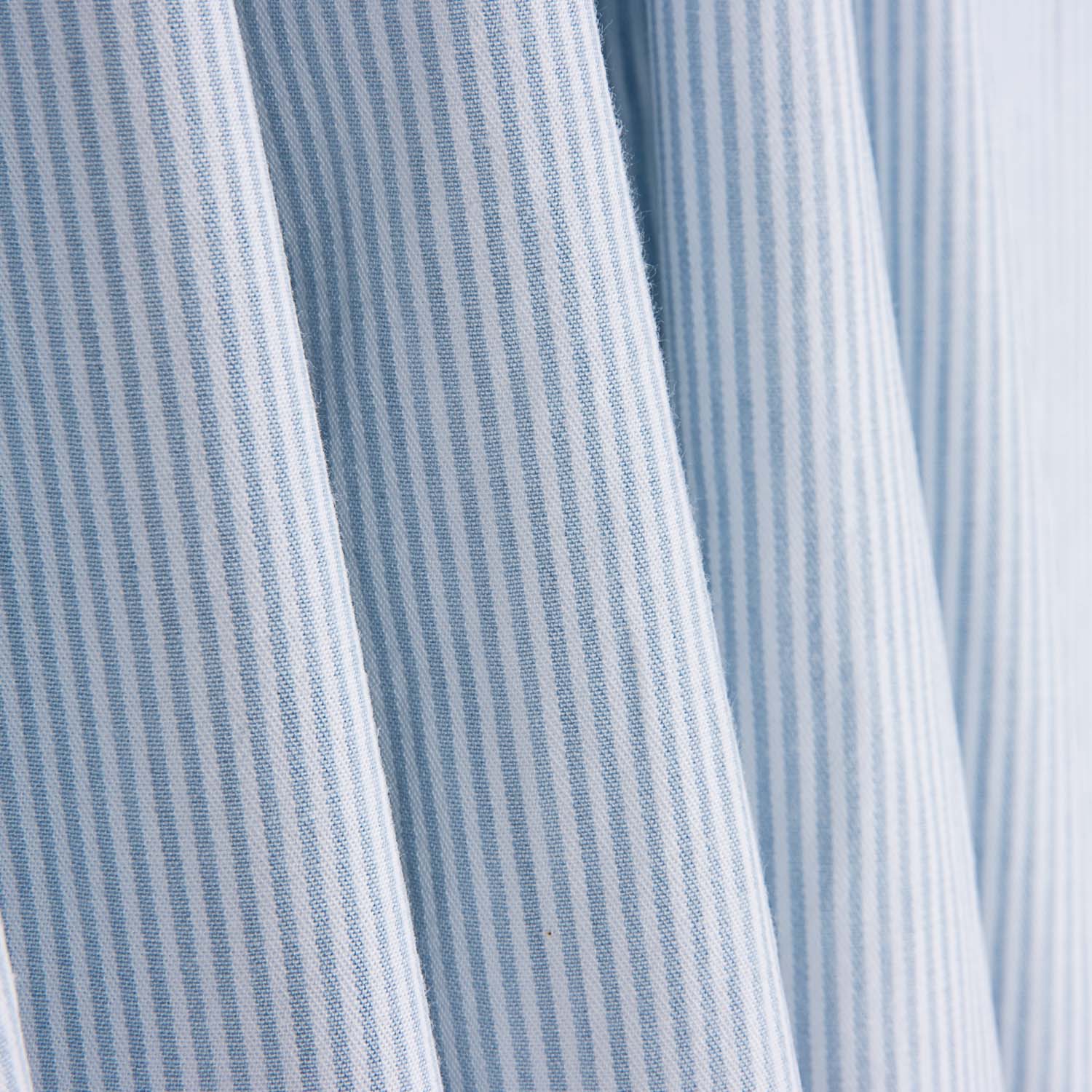 Fine Cotton Twill Light Blue Mini Stripes - Ribes y Casals