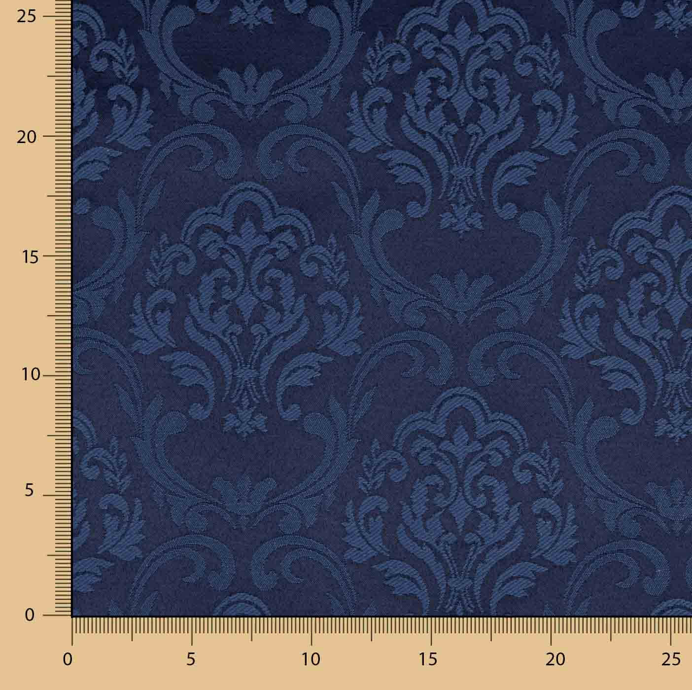Pompeya Navy Jacquard Canvas - Ribes y Casals