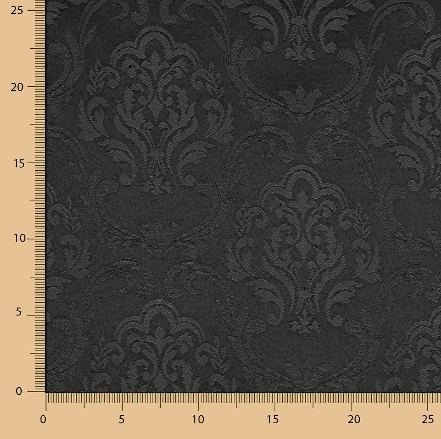 Pompeya Black Jacquard Canvas - Ribes y Casals