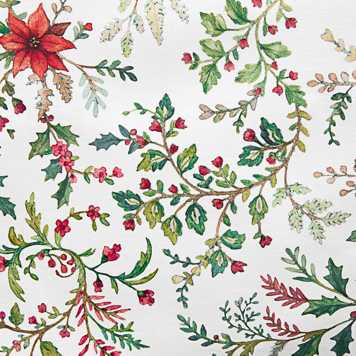 Resin-coated, stain-resistant Christmas floral garlands - Ribes y Casals