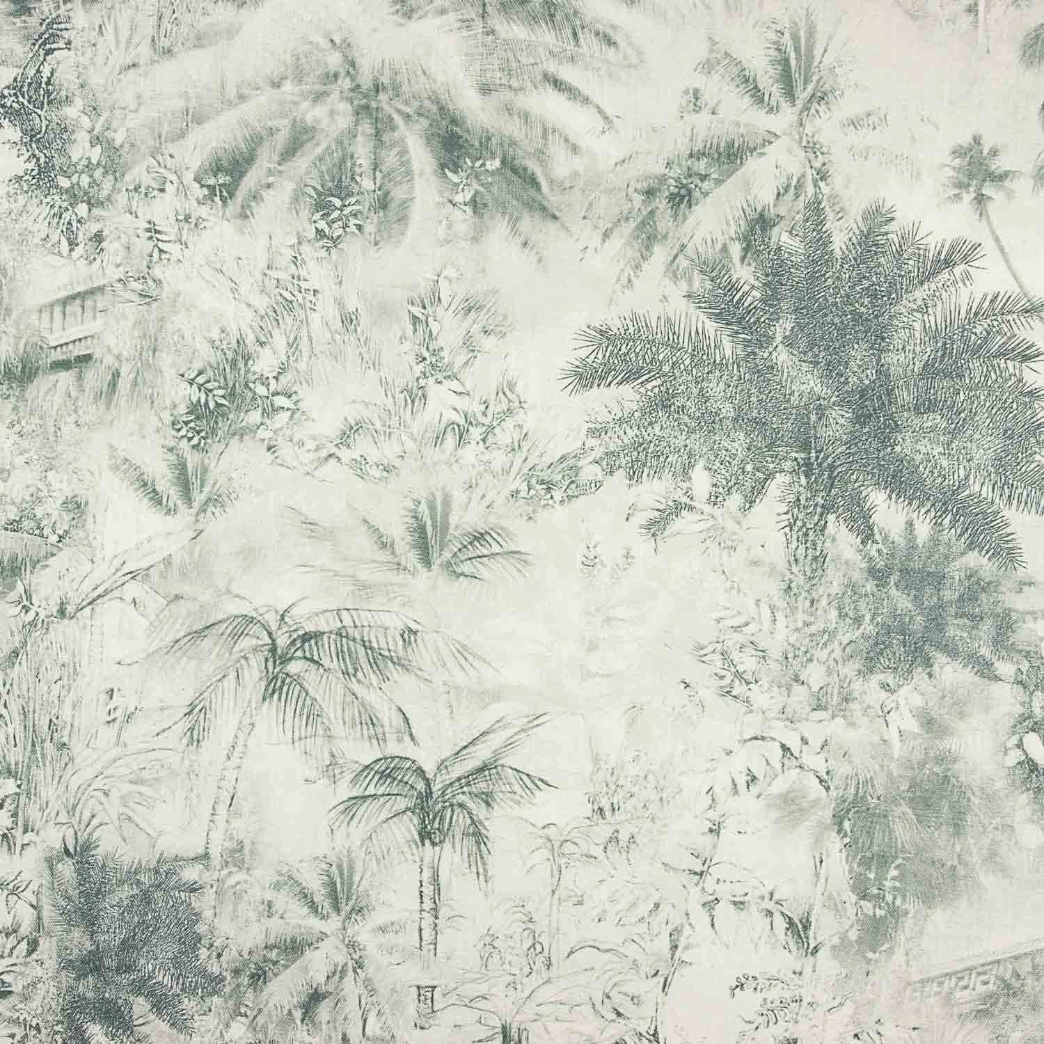 Green Jungle Print Linen - Ribes y Casals