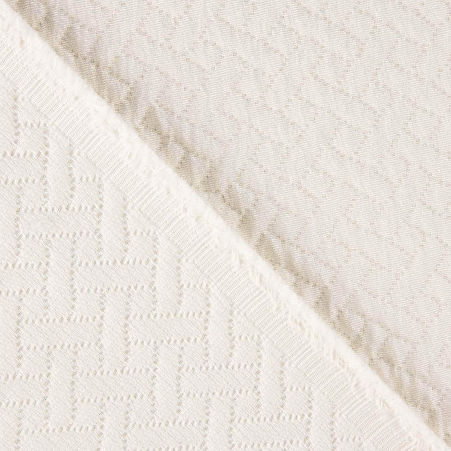 Bouti White Herringbone Bedspread - Ribes y Casals