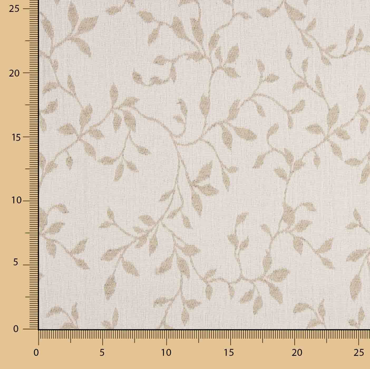Reversible Home Jacquard Leaves Beige - Ribes y Casals