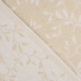 Reversible Home Jacquard in White and Natural with Linen - Ribes y Casals