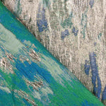 Green and Blue Abstract Printed Lurex Brocade - Ribes y Casals