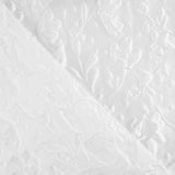 White Brocade with Floral Print - Ribes y Casals