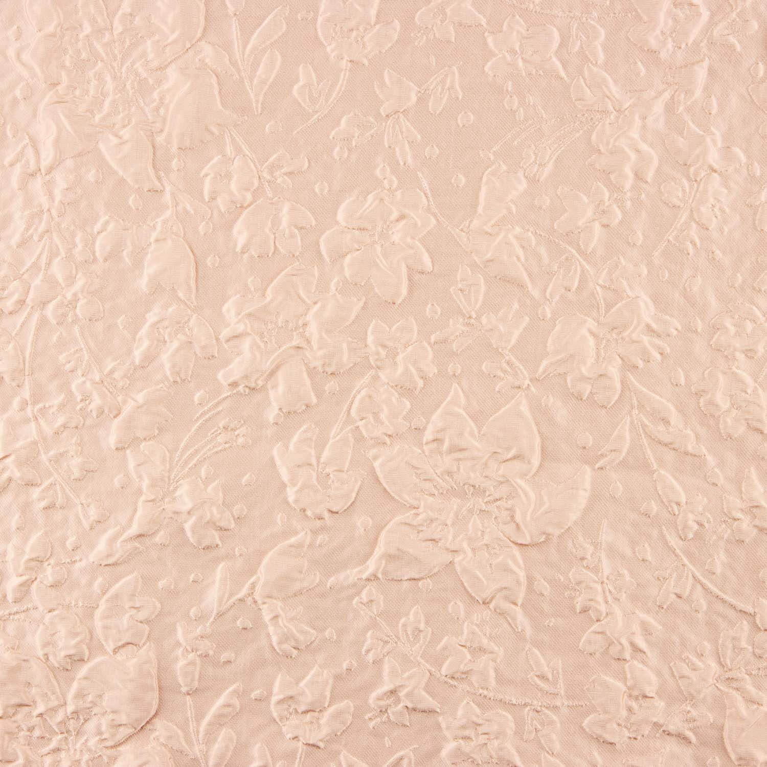 Soft Pink Brocade with Floral Print - Ribes y Casals