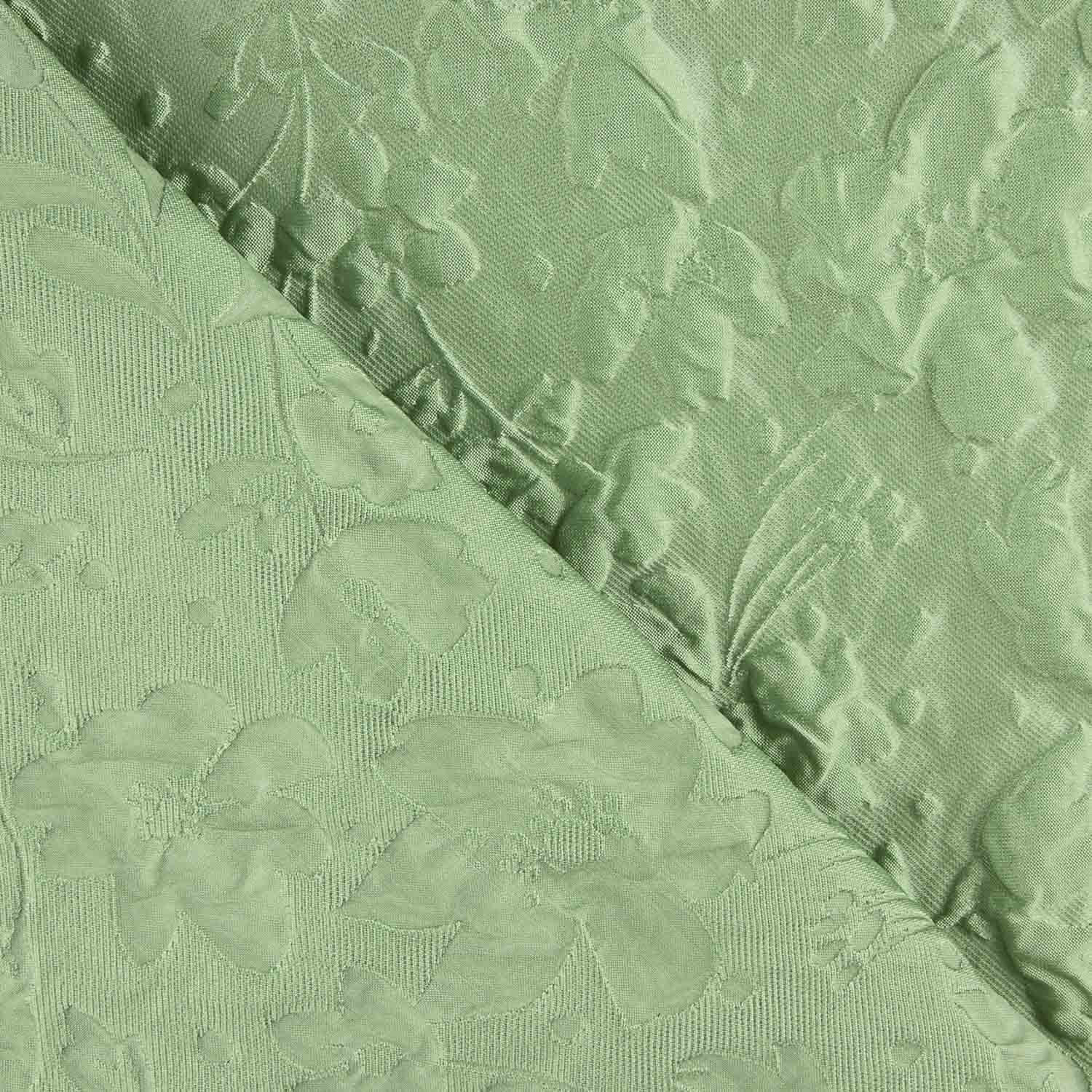Green Brocade with Floral Print - Ribes y Casals