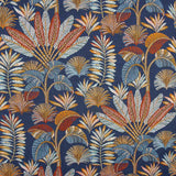 Gobelin Exotic Leaves Blue Background - Ribes y Casals